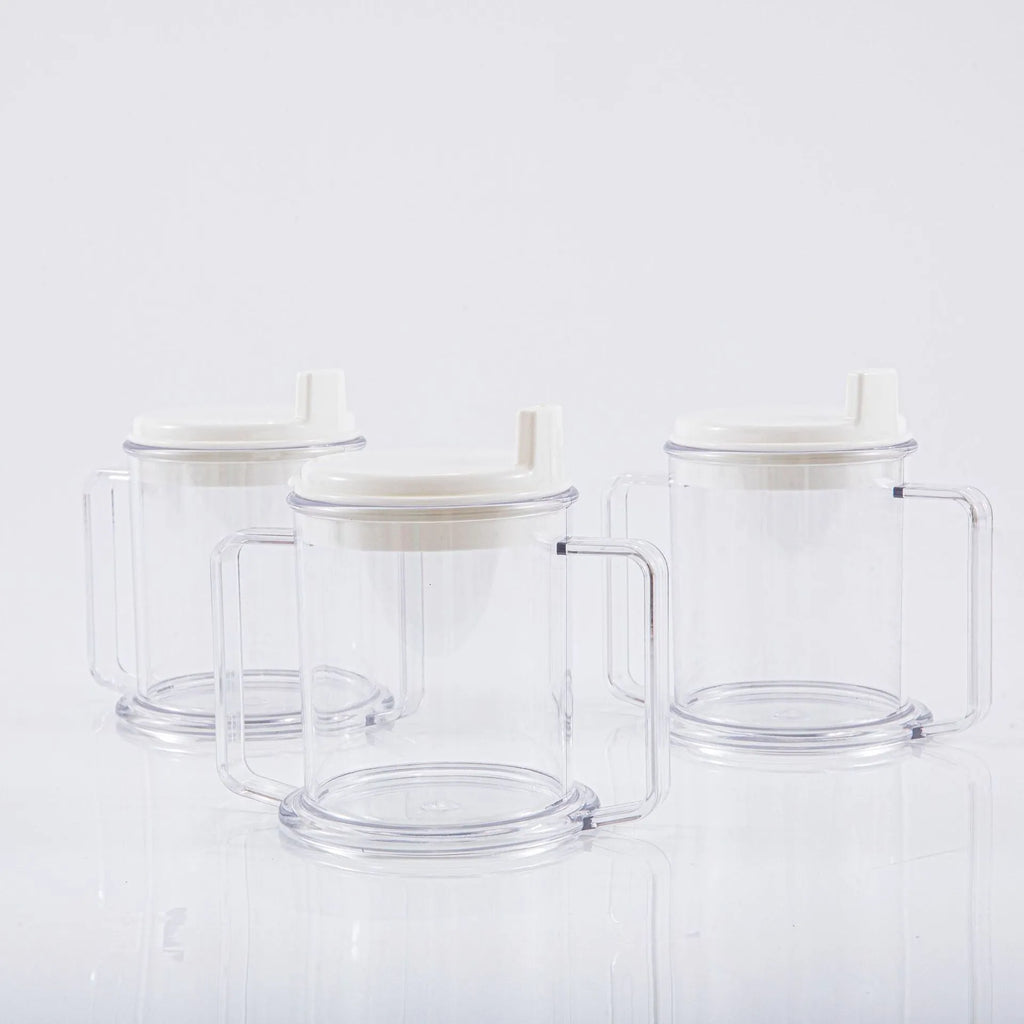 Transparent spill-proof drinking cup with 400ml capacity and modern simple design