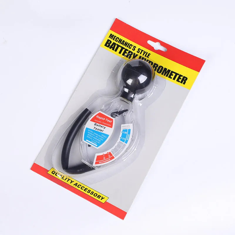 Suction electrolyte hydrometer battery testing tool with ABS construction and measurement scale