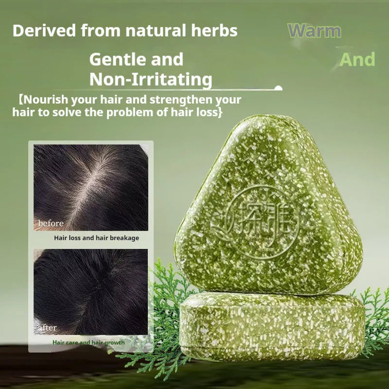 Usman herbal soap bar with Chinese arborvitae twig extract for hair and face cleansing