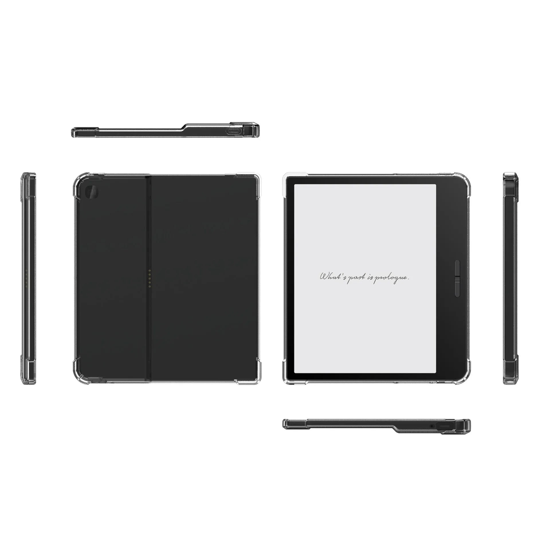 Transparent airbag protective phone case for 7-inch e-readers with shockproof TPU construction