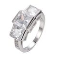 Copper electroplated women's fashion ring with geometric rainbow metal design in multiple colours