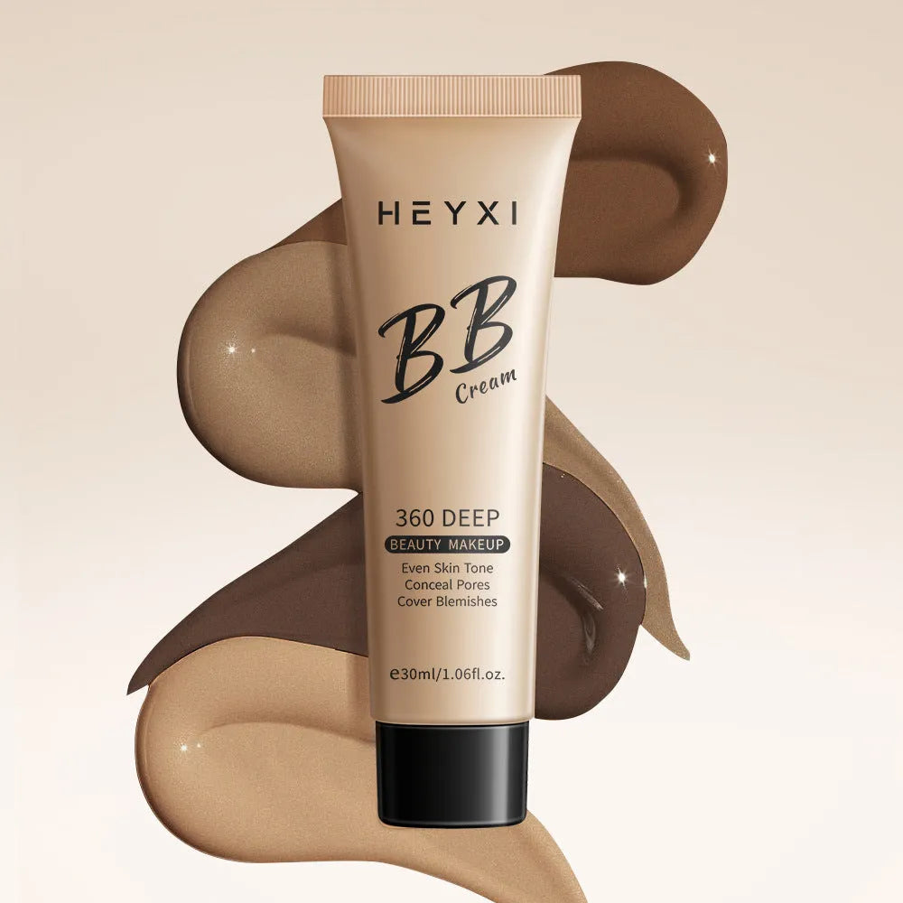 Waterproof sweat-proof BB cream in four colour shades 01 to 04 for all skin types