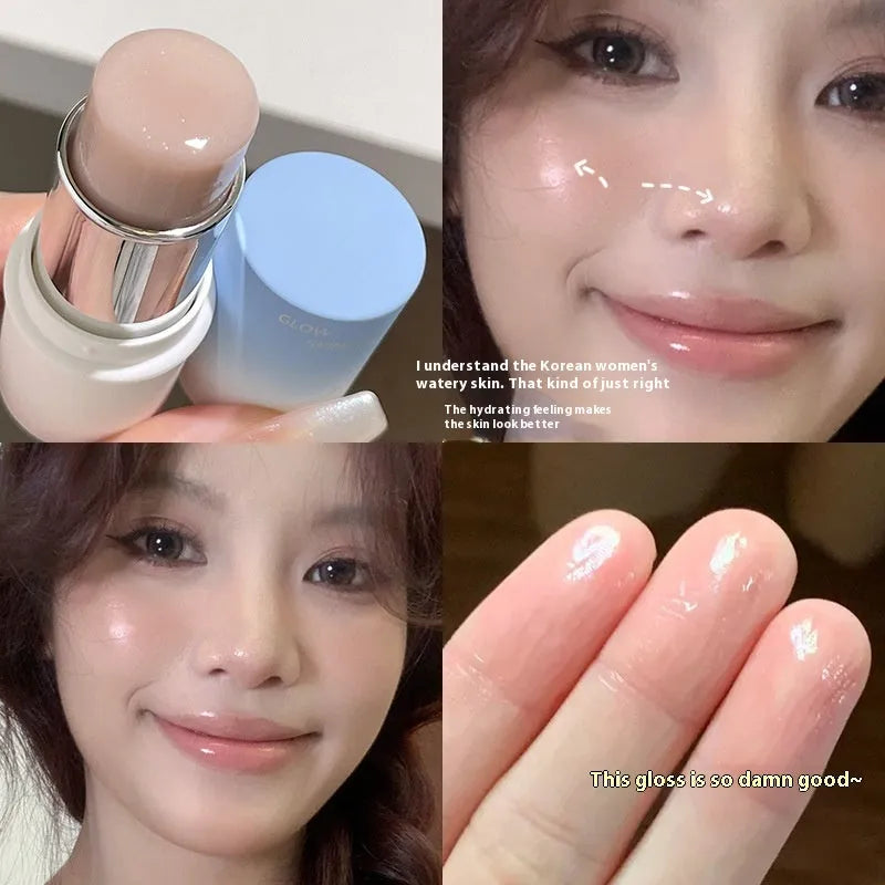 Fake Plain Face Water Light Highlighter stick in shade 1 and 3, 6g net content.