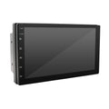 Black universal car MP5 player with 7-inch touchscreen for CarPlay and GPS navigation.