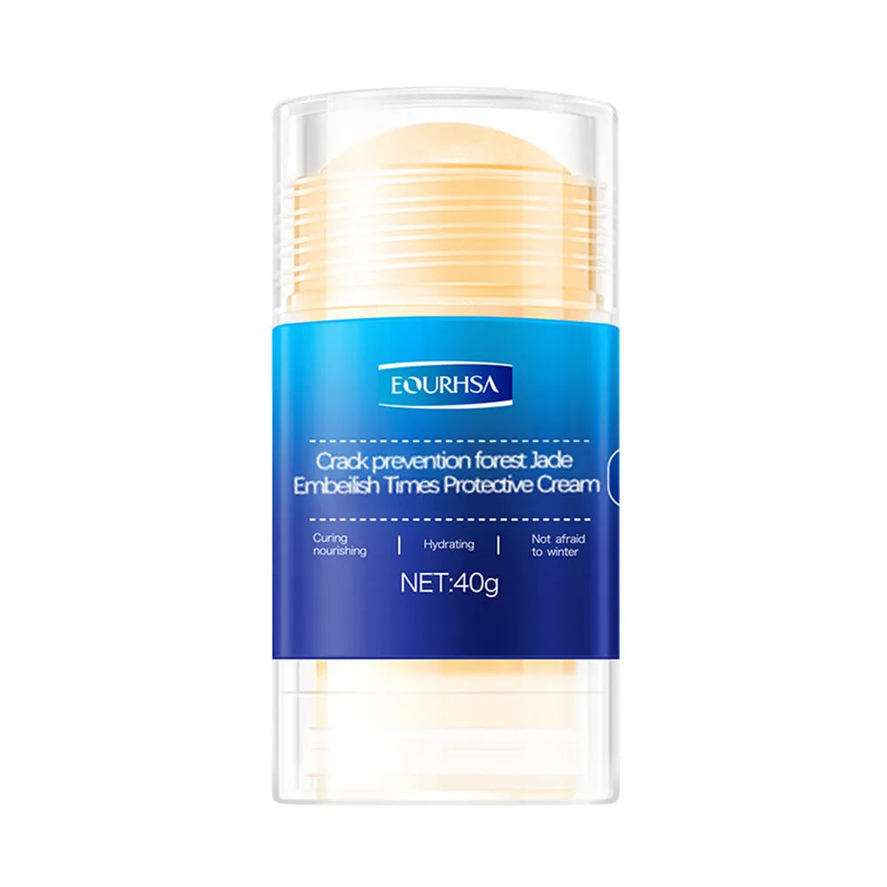 Moisturiser solid stick hand and foot balm with 25g content shown with flavour options