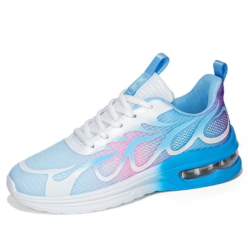 Women's mesh casual sneaker in three colours with PU sole, showing size range 36-43