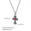 Dark Halloween spider and bat necklace with electroplated zinc alloy pendant