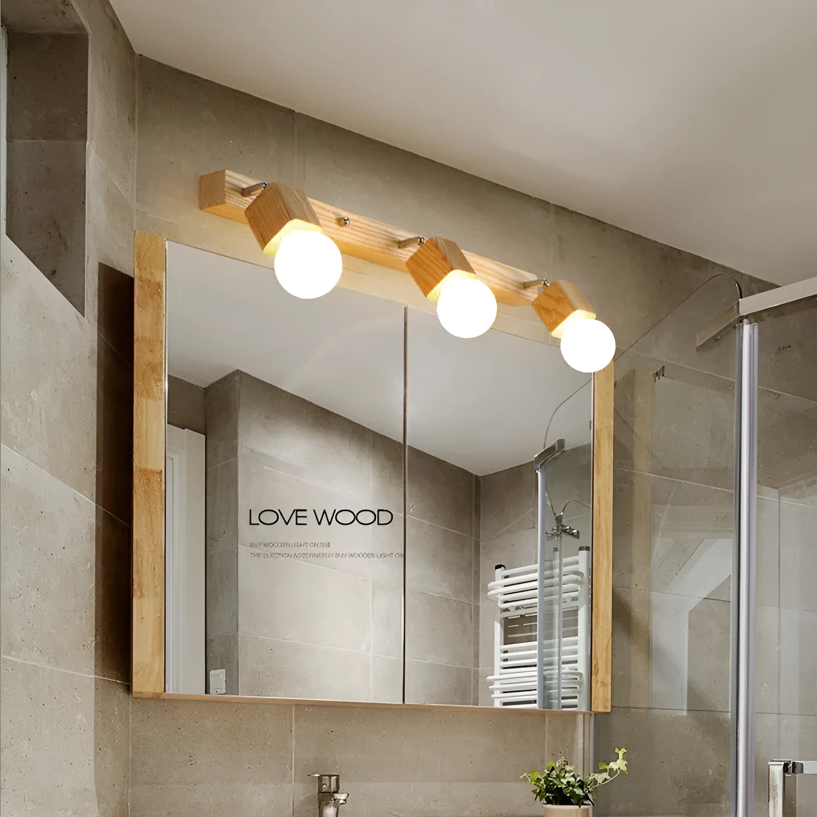 24cm mirror cabinet mounted LED wall lamp with single head design for bedroom lighting
