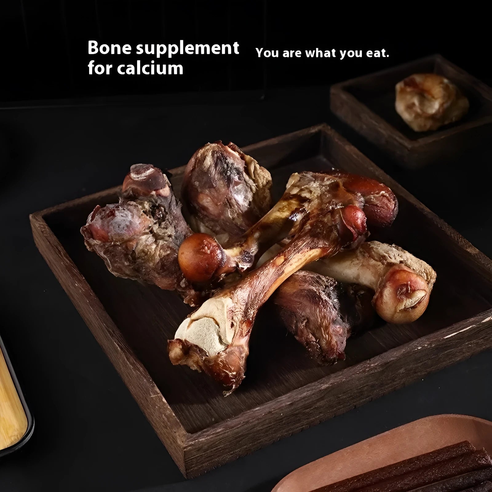 High calcium roasted ox bone flavoured molar rod chew for puppy teeth cleaning and training.