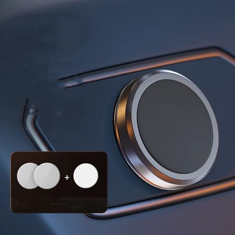 Obsidian Black alloy magnetic adsorption centripetal force mobile phone holder with magnetic disks