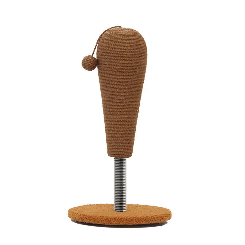 Hemp rope cat scratching board in large and small size options with tumbler design