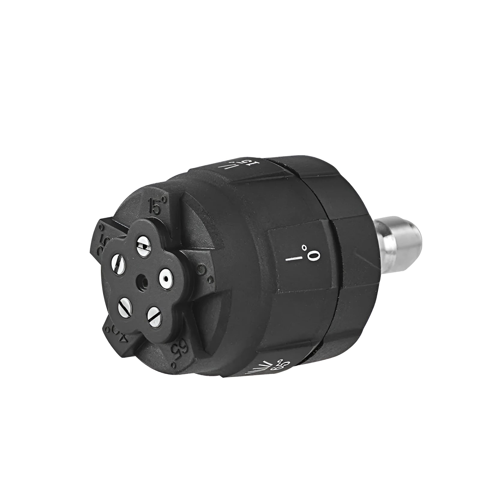 Five-in-one multi-pattern spray nozzle for high-pressure water guns in engineering plastic
