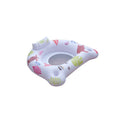 White U-shaped luminous inflatable float seat on water
