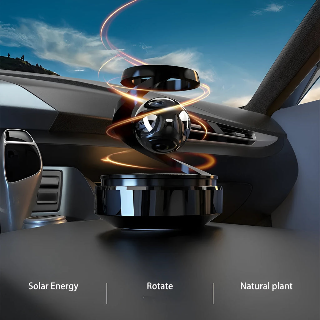 Solar car aromatherapy decoration perfume fragrance diffuser with four scent options for vehicle interiors