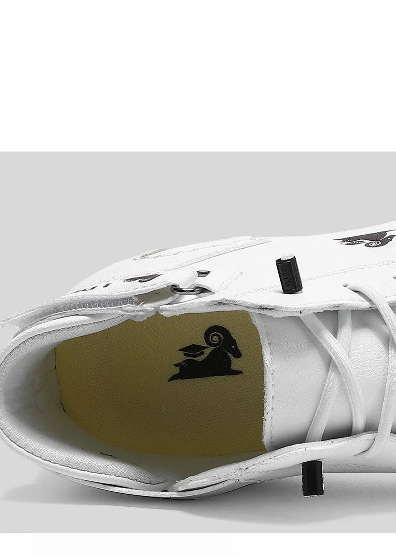 Octopus men's khaki high-top shoes with a microfiber upper and rubber sole.