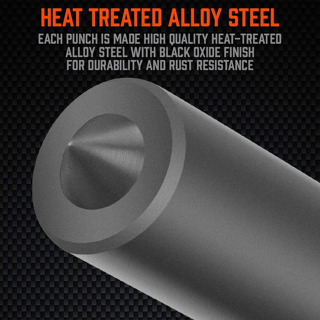 Orange alloy plastic punch needle accessories with metal punch head mould for tool organisation