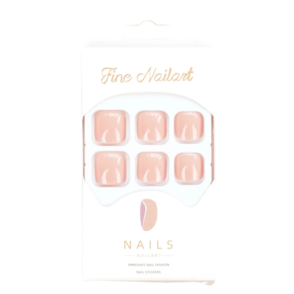 Skin tone J-52 personality design self-adhesive toenail stickers with glue.