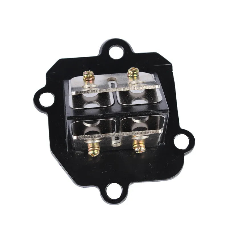 Green-painted titanium stainless steel carburetor spring valve for Honda and Yamaha scooters.