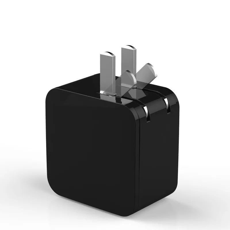 5V2.4A dual USB fast charging travel wall adapter with digital display in black, white and red colour options