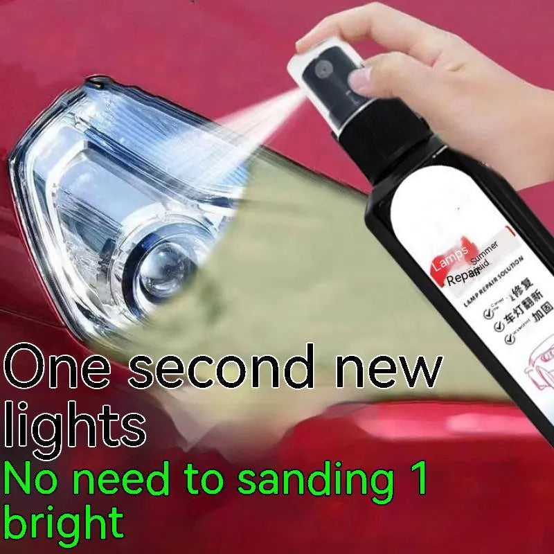 100 ml bottle of clear headlight restoration polishing liquid for car headlights