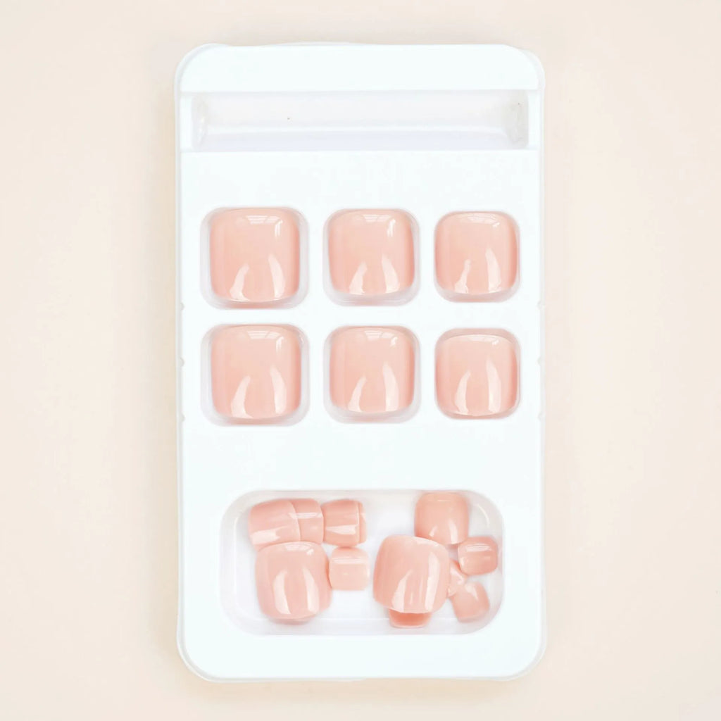 Skin tone J-52 personality design self-adhesive toenail stickers with glue.