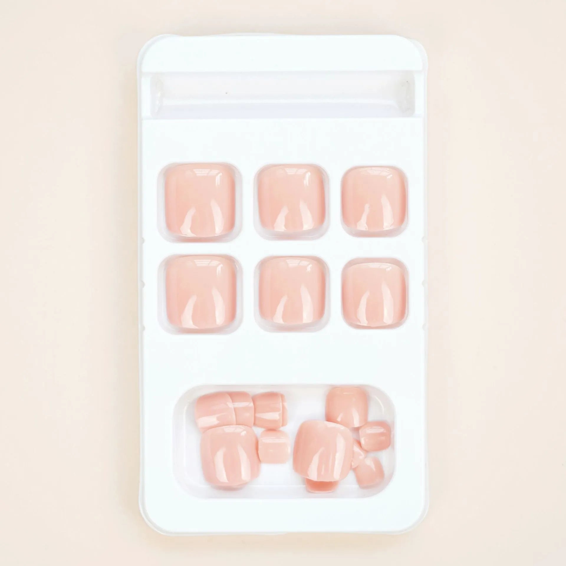 Skin tone J-52 personality design self-adhesive toenail stickers with glue.