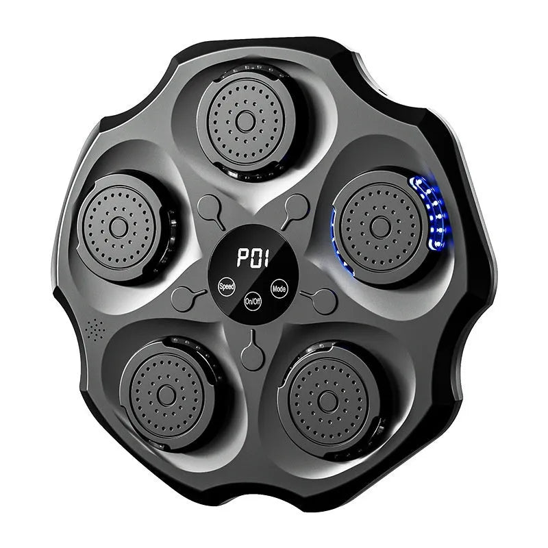 Black hanging boxing wall target with Bluetooth music recognition for home fitness training