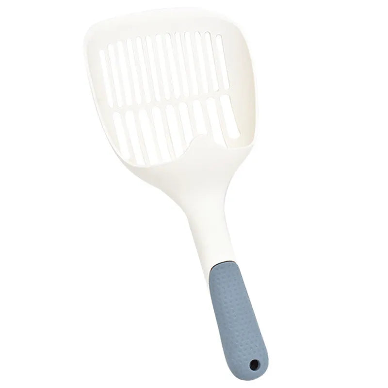 Stainless steel cat litter shovel with deep scoop for tofu litter cleaning