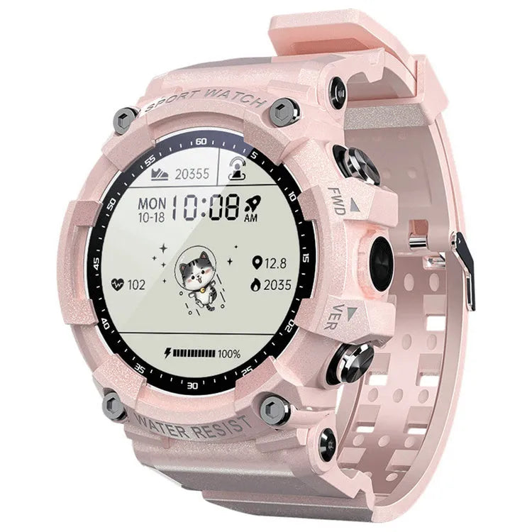 ATTACK 3 IP67 waterproof smartwatch with round colour screen and TPU strap