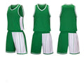Men's basketball training uniform set with top and shorts in quick-dry fabric