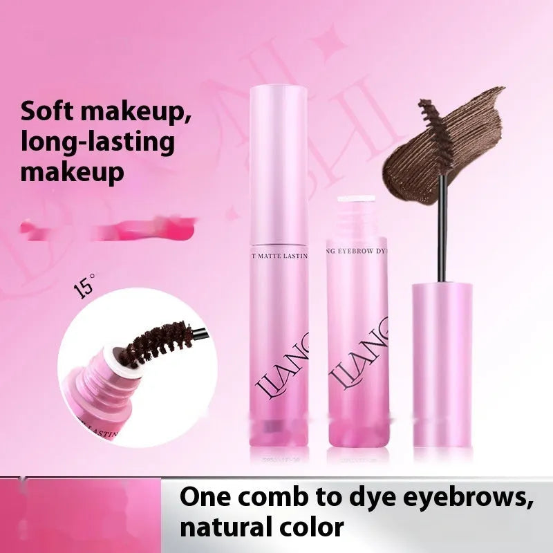 Velvet Fog eyebrow cream pot in shades of grey, brown, and black with 4.5g net content.