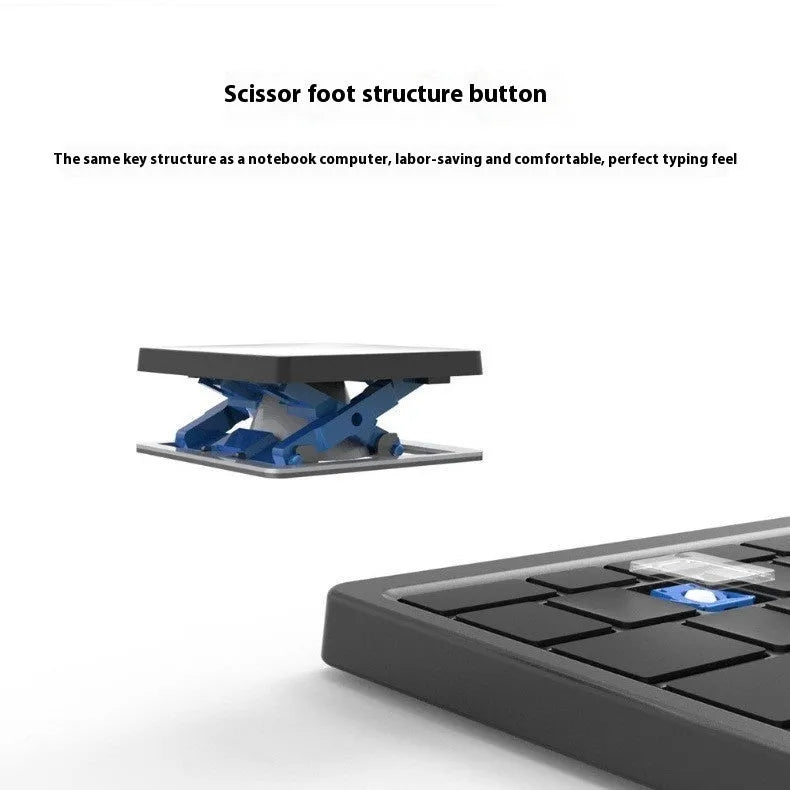 Three-in-one wireless Bluetooth keyboard with leather sheath stand for iPad and mobile phones