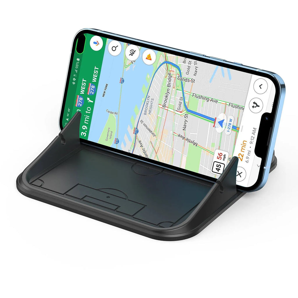 Silicone automobile phone holder in Peak-X5 colour for car and desktop mounting