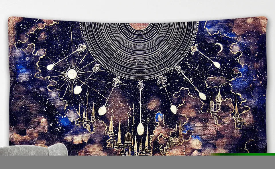 Polyester tapestry background cloth in Nordic style available in four sizes for bedroom decor