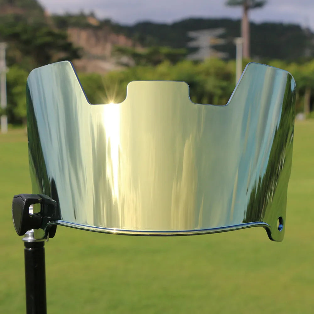 American-style multicolour rugby helmet goggles with a tool-free mounting system