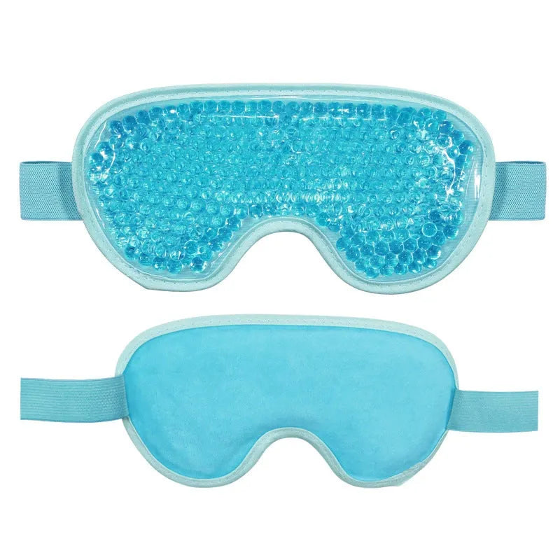White portable rechargeable eye mask device for hot and cold compress therapy with moistening function.