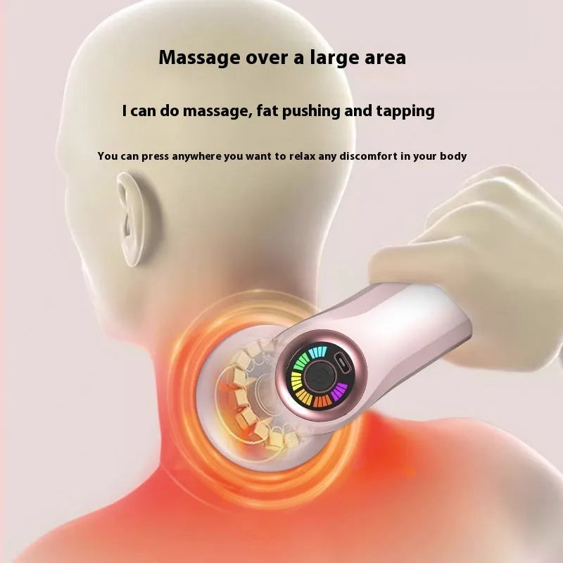 USB electric massager for cervical spine, waist and back massage in black, pink or white colour