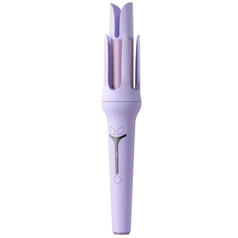 32mm automatic hair curler with negative ion technology in light purple and pink colour options