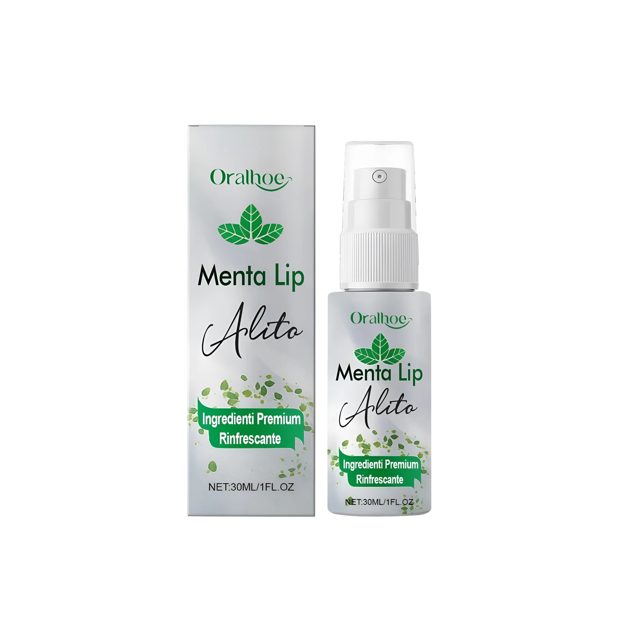 30ml bottle of mint oral spray for fast breath odour removal.