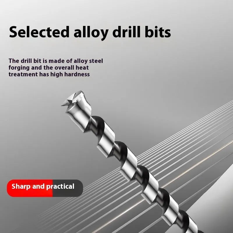 Square hole drill bit set with 12.7mm carbon steel sleeve and core for woodworking