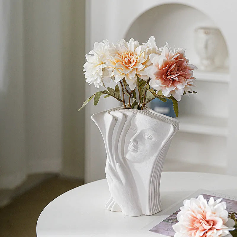 Ceramic book stand with glazed surface in modern simplicity style, four design options available