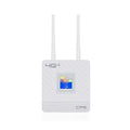 LTE router with two external antennas for home office connectivity