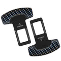 Aluminium alloy lock tongue buckle bottle opener key chain in frosted carbon fibre colour, showing the 2.1cm pick head.