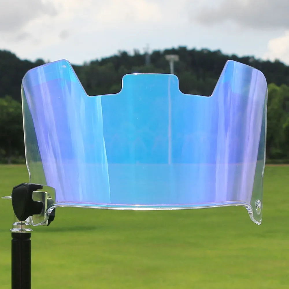 American-style multicolour rugby helmet goggles with a tool-free mounting system