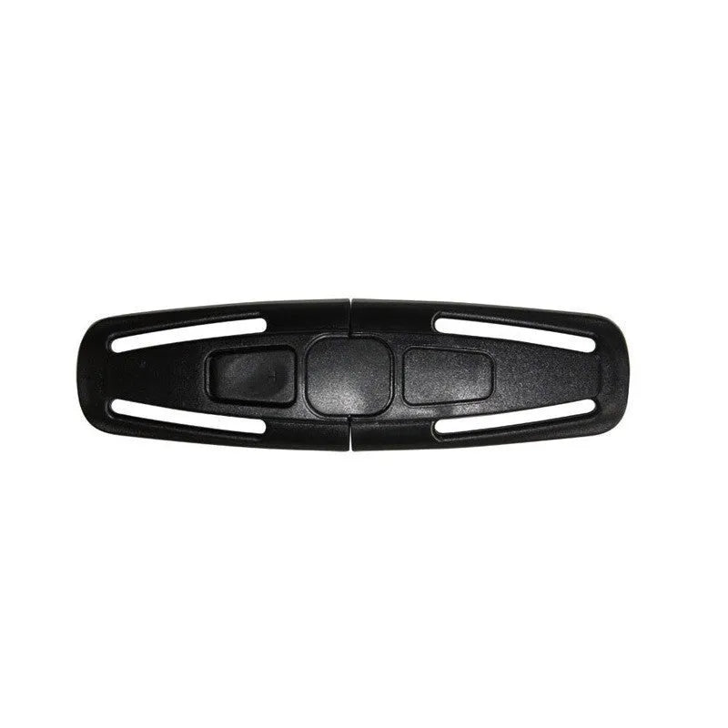 Black nylon seat belt buckle clip for child car seat harness