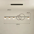 Rectangular black aluminium ceiling lamp with remote control for dimming.