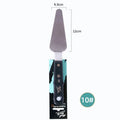 Three stainless steel palette knives for painting with No. 3, No. 10, and No. 12 profiles