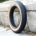 Brown 20x4.0 inch rubber replacement tyre for snowmobile and electric beach car