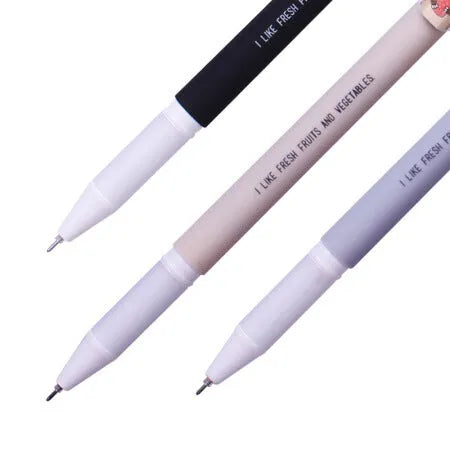 Black gel pen full needle tube with plastic shell for office stationery signature use