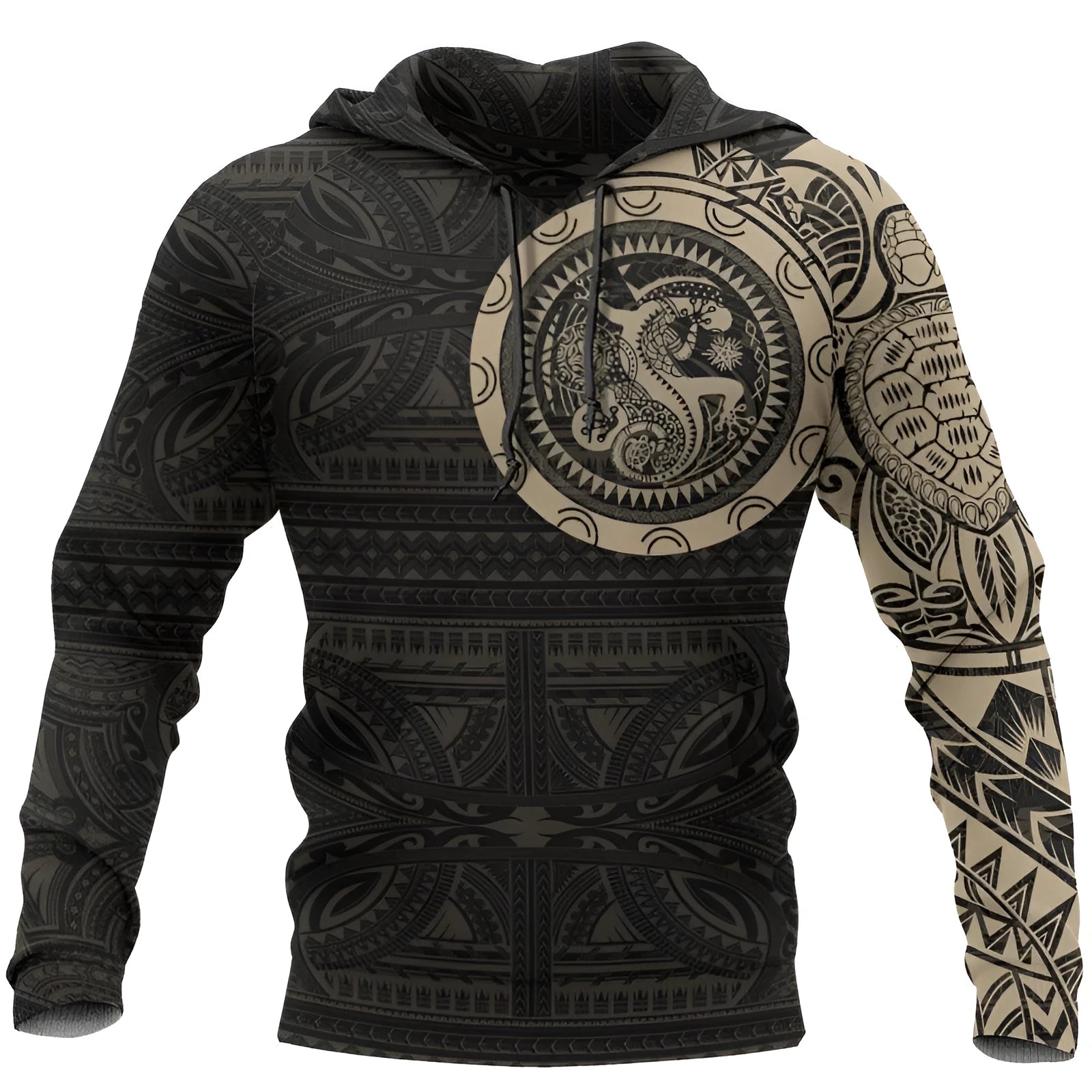 Loose fit round neck long sleeve polyester street hoodie in colour TMW230-11 on a model.